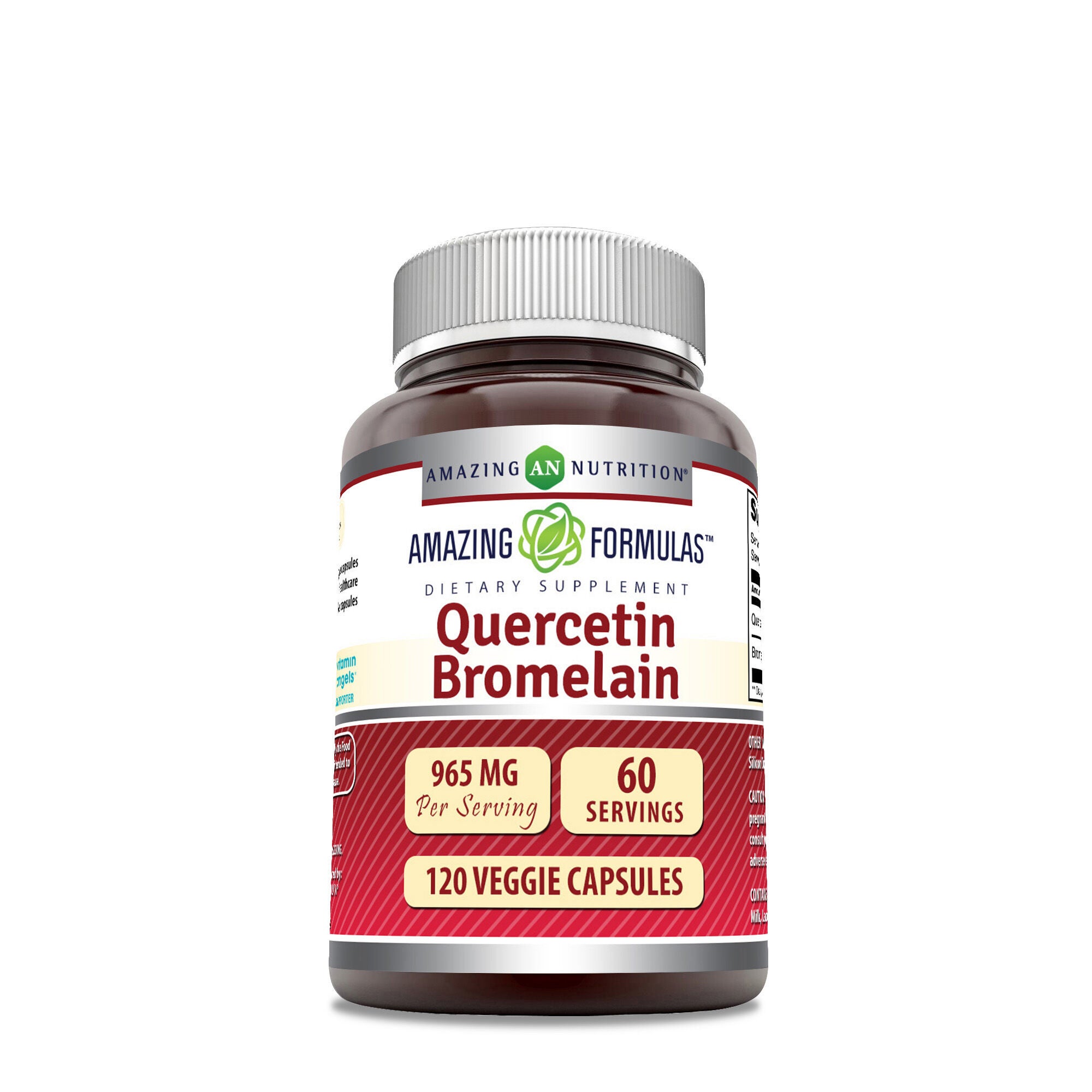Quercetin Bromelain 965 mg 120 Capsules (60 Servings) GNC